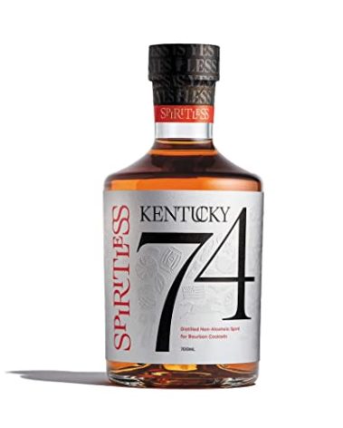 Kentucky 74 Non-Alcoholic Bourbon Whiskey, Award-Winning Alcohol-Free Spirit for Cocktails, 700ml Bottle
