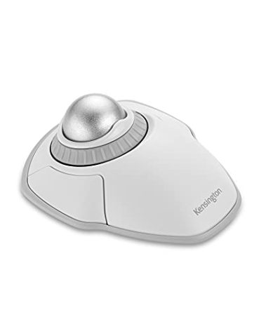Kensington Orbit Wireless Trackball with Scroll Ring - White (K70991WW)