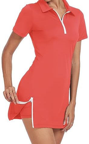 GGOV Womens Two Piece Tennis Golf Dress UPF 50+ Active Athletic Exercise Sports Wear Dresses for Women with Pocket Separate Shorts