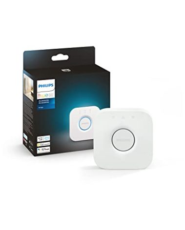 Philips Hue Bridge, Unlock The Full Potential of Hue Bridge System, Multi-Room and Out-of-Home Control, Create Automations and Zones, Smart Lighting Hub, Works with Voice and Matter-Compatible