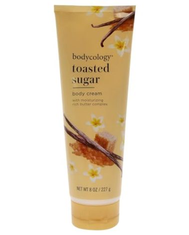 Bodycology Moisturizing Body Cream for Women, Toasted Sugar, 8.0 Ounce, Packaging May Vary