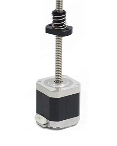 Iverntech NEMA 17 Stepper Motor with Integrated 2mm Lead 240mm T8 Lead Screw for UV Resin 3D Printers Z Axis or CNC Machine