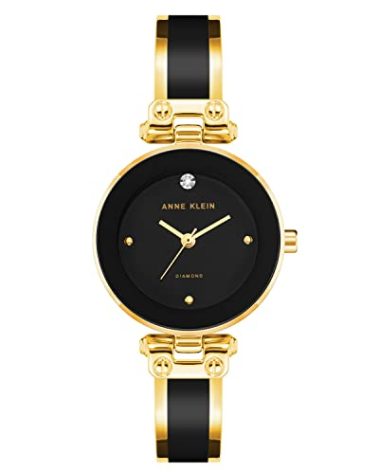 Anne Klein Women's Genuine Diamond Dial Bangle Watch