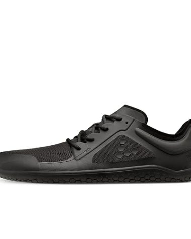 Vivobarefoot Primus Lite III, Womens Vegan Light Breathable Shoe with Barefoot Sole Obsidian