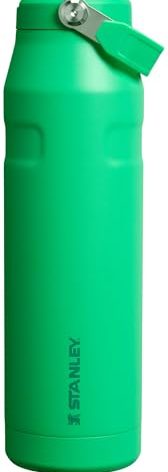 Stanley IceFlow Flip Straw 2.0 Water Bottle 36 oz | Built-In Straw with Larger Opening | Lightweight and Leak Resistant | Insulated Stainless Steel | BPA-Free | Meadow