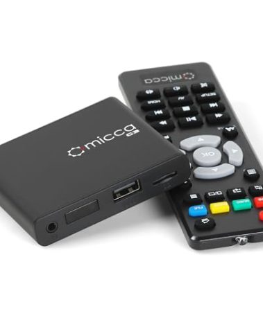 Micca G3 2K Quad-HD Digital Media Player for USB Drives and MicroSD Cards, Digital Signage, H.265/HEVC H.264/AVC MP4 MKV Videos MP3 Music JPG Photos, 4K HDMI, Analog AV, Auto Play and Resume