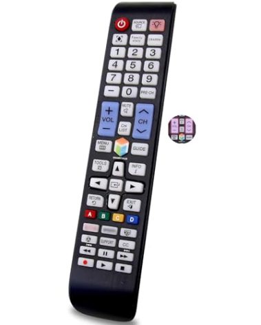 MYHGRC-Replacement Samsung Backlit TV Remote Control for All Samsung LED Smart TVs with Netflix, Prim Video, Smart Hub Button