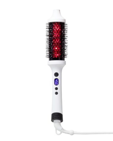 BONDIBOOST Infrared Thermal Brush, Heated Thermal Round Brush for Smooth + Shiny Hair, Dry Hair Styling for Instant Volume, Less Hair Breakage + Minimizes Snags, Frizz-Free