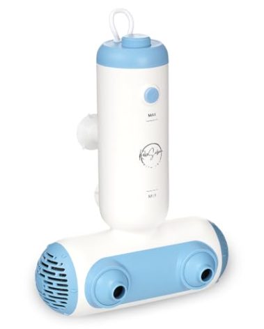 KokoSelene Bath Jets for Tub, Portable Bath Spa for Bathtub with Dual Hydro Jets, Bathtub Spa Machine Creates Soothing Bubbles for Daily Relax at Home Use (Blue)