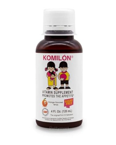 Komilón-Dietary Supplement 4fl oz- Vitamins and nutrients para Estimula el apetito en los niños