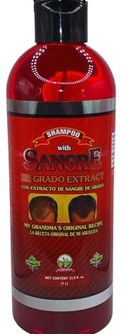 Alma Belleza Sangre de Grado arbol Natural Extract Shampoo (Shampoo Extract Sangre de Grado tree) - Jumbo Size 33.8 fl oz - Natural Ingredients with Aloe Vera, Verbena, Coconut Oil - Premium Brand