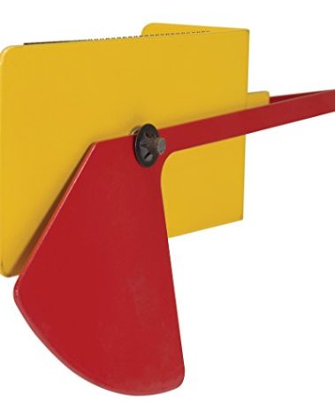 Vestil FRK-LVL Steel Fork Truck Level 9-1/4 in. x 2-5/8 in. x 5-1/16 in. Yellow/Red