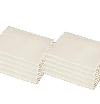 American Baby Company 10 Piece 100% Natural Cotton Percale Cot Sheets for Daycare Standard Size 23" x 51" - Soft & Breathable Cot Sheets for Daycare and Preschool, Cream
