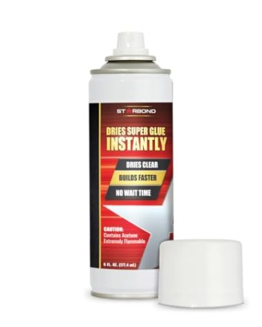 Starbond CA Glue Accelerator - Instantly Dries Super Glue (6 Ounce)