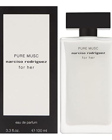 NARCISO RODRIGUEZ Pure Musc for Woman Eau De Parfum Spray, 3.3 Fluid Ounce