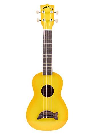 Makala 133453 "Yellow Burst" Dolphin Soprano Ukulele Outfit