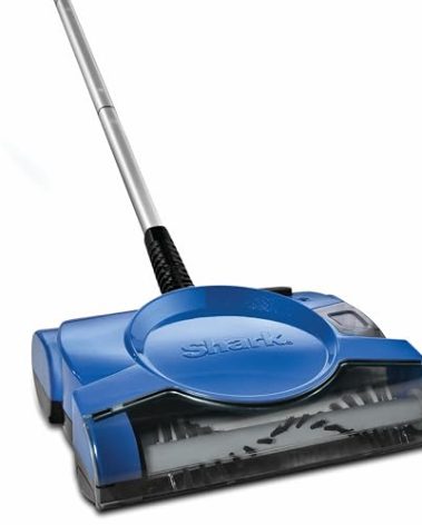 Shark Rechargeable Floor Sweeper, Motorized Brushroll, Compact Swivel Design, Easy-Empty Dust Cup, 10" Cleaning Path, Powerful Debris, Dust & Pet Hair Pickup, for All Floor Types, Blue, V2700Z