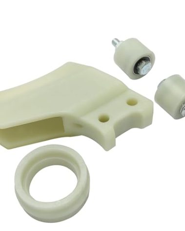 HECASA Chain Roller Guide Kit Compatible with 1987-2006 Yamaha Banshee YFZ350 Replacement for 5X4-22199-00-00 White Chain Support Guide Complete Kit