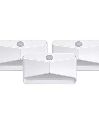 Beams MB710 15 Lumen LED Wireless Battery Powered Motion Sensing LED Nightlight, 3-Pack, White