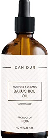 Dan-Dur Bakuchiol Oil For Skin Care, Anti-Aging, Anti-Wrinkles, 100% Pure and Organic, Cold-Pressed (1.01 fl.oz.)