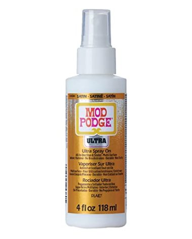 Mod Podge Ultra Satin Glue, 4 fl oz Premium Acrylic Sealer, Perfect for Easy to Apply DIY Arts and Crafts, CS25380, Clear
