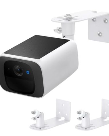 Metal Wall Mount Compatible with eufy SoloCam S220/C210, for eufyCam 2C/2C Pro, 2/2 Pro, 3C/S300, 3/S330, 360° Swivel and 90° Tilt Adjustable for Better View Angle, Camera Brackets for Eufy Camera