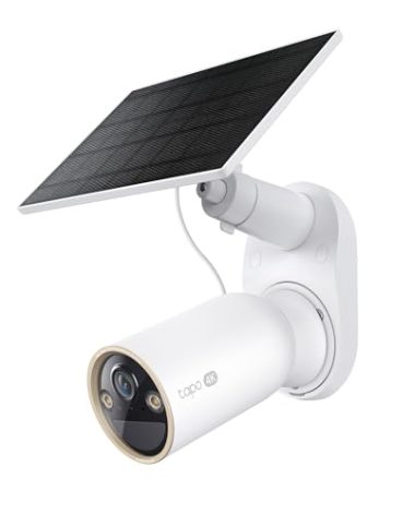 Tapo MagCam 4K Solar, 4K Ultra HD Outdoor Wireless Battery Camera w/Solar Panel – 24/7 Capture, Free Person/Vehicle Detection, Starlight Color Night Vision, Works w/Alexa & Google Home