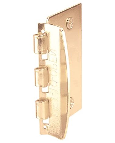 Prime-Line U 9887 Flip Action Door Lock – Reversible Brass Privacy Lock with Anti-Lock Out Screw for Child Safe Mode, 2-3/4” (Single Pack)