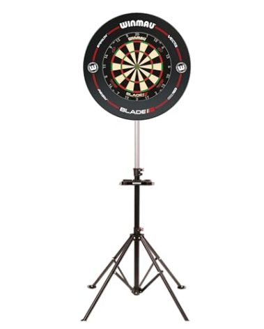 Winmau Xtreme Dart Board Stand 2.0 - Portable, Adjustable & Free Standing Dart Stand- Tripod Design Dartboard Mounting System - Professional Darts Accessory - Compatible with All Dartboards
