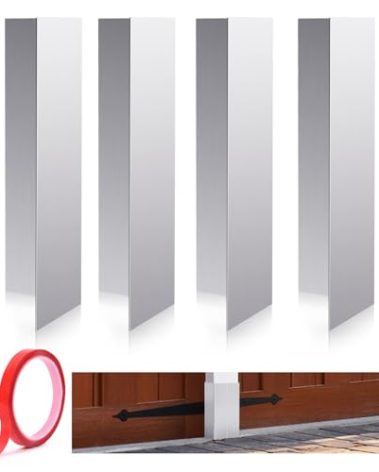 4 Pcs Garage Door Seal Guards Prevent Mice, Voles and Moles from Chewing On The Edges of The Garage Door Seals and Burrowing Into The Garage Door (GD-001)