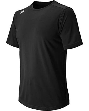 New Balance Men's Short Sleeve Tech Tee, Team Black , Large
