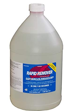 RapidTac RAPID REMOVER Adhesive Remover for Vinyl Wraps Graphics Decals Stripes 1 Gallon Bottle