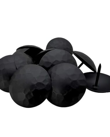 Sidco Supply 12 Pack – 1.5 Inch Iron Clavos - Decorative Nails - Black - Upholstery Tacks - Clavos - Antique Decorative Rustic Accent for Wood, Decorative Door Studs, Farm Barn Door, Furniture Nails