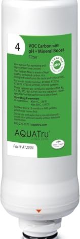 AquaTru - Replacement VOC Filter with ph+ Mineral Boost (Stage 4) for AquaTru Classic, Classic Smart & Under Sink AquaTru Water Purifier