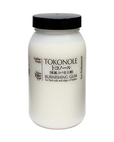 Seiwa Tokonole Leather Finish Burnishing Gum 500g Clear Leathercraft