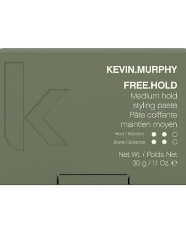 KEVIN.MURPHY FREE.HOLD - Hair Styling Paste - For All Hair Types - Medium Hold - Breakage Prevention - Styling Product - Paraben Free Hair Care - 30 g / 1.1 oz