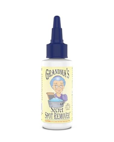 Grandma's Secret Spot Remover - Chlorine, Bleach and Toxin-Free Stain Remover - Stain Remover for Clothes - Fabric Stain Remover Removes Oil, Paint, Blood and Pet Stains – 2 Ounce, 6 Pack