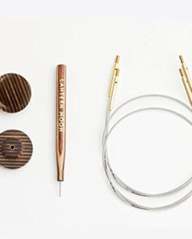 Lantern Moon Swivel Interchangeable Cords, Set of 2, 2 Wooden end caps and 1 Tightening Tool (16" / 40 cm)