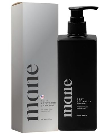 Superior Mane Hair Growth Shampoo for Men (250ml) Activating Follicles & Roots for Thicker & Fuller Hair | Cleanse, and Hydrate Scalp | Root Activator | Regrowth Shampoo for Men