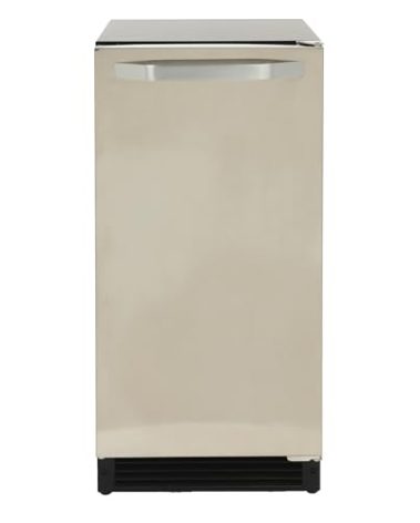 Maxx Ice MIM25C, Shallow Depth Indoor Built-in Undercounter Ice Maker, 25 lbs, in Stainless Steel
