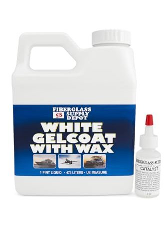 White Gelcoat with Wax - Pint with 15cc Hardener (MEKP)