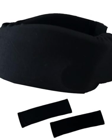 SHUEASE Cervical Collar Dust Cover Sleeve(2 Pack) for Neck Brace, Soft & Comfortable for Sleeping, Working, Breathable & Sweat-Absorbent, Black