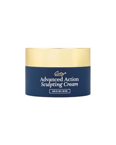City Beauty Advanced Action Sculpting Cream - Solution for Saggy Jawline, Drooping Face, and Neck Wrinkles - Firming Cream for Loose, Sagging Skin