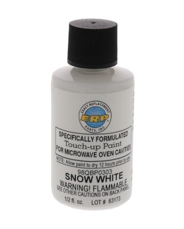 ERP Microwave Oven Universal Cavity Touch Up Paint 98QBP0303 Snow Bright White