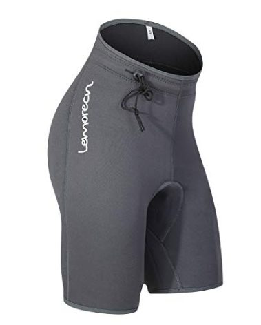 Lemorecn Wetsuits Pants Shorts 3mm Neoprene Canoeing Swimming Pants (1035gray-S)