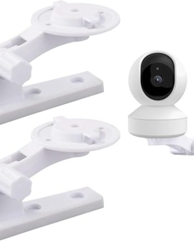 LOOKZOZO Baby Monitor Mount Bracket for Tapo C200/C201/C210/C211/C212/C220/C225 & Kasa EC70/EC71/KC410S, 180° Adjustable Swivel