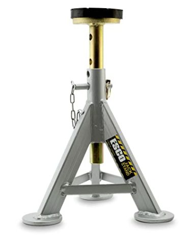 ESCO 10498 Jack Stand, 3 Ton Capacity, Silver, 21.5"