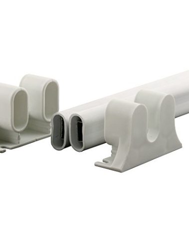 Prime-Line K 5167 36 In. L Steel Reinforced White Vinyl Push Bar for Hinged Swinging Screen Doors (Single Pack)