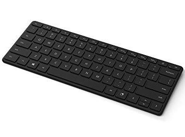 Microsoft Designer Compact Keyboard - Matte Black. Standalone Wireless Bluetooth Keyboard. Compatible with Bluetooth Enabled PCs/Mac