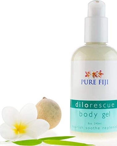 PURE FIJI Dilo Rescue gel moisturizer for body and face, Moisture Rescue Refreshing Gel-Cream for Dry Skin - Hydrating Moisturizer for Women and Men, 8 Ounce